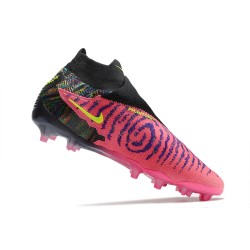 Nike Phantom GX Elite DF Link FG Yellow Black Peach High Football Boots 