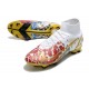 Nike Superfly 8 Elite FG White Black Yellow Red Football Boots 