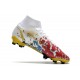 Nike Superfly 8 Elite FG White Black Yellow Red Football Boots 