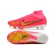 Nike Air Zoom Mercurial Superfly IX Elite High FG Pink Gold Black Football Boots 