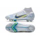 Nike Mercurial Superfly 8 Elite High FG Grey Green Foobtall Boots 