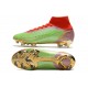 Nike Superfly 8 Elite FG Green Red Gold Football Boots 