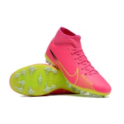 Nike Air Zoom Mercurial Superfly IX Academy AG High Green Pink Women/Men Football Boots