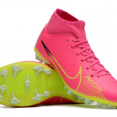 Nike Air Zoom Mercurial Superfly IX Academy AG High Green Pink Women/Men Football Boots