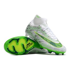 Nike Air Zoom Mercurial Superfly IX Elite FG High Green White Women/Men Football Boots