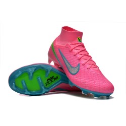 Nike Air Zoom Mercurial Superfly IX Elite FG High Pink Turqoise Women/Men Football Boots