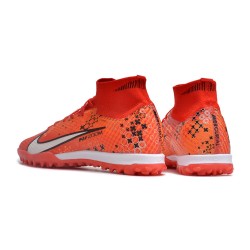 Nike Air Zoom Mercurial Superfly IX Elite TF High Orange Red Women/Men Football Boots