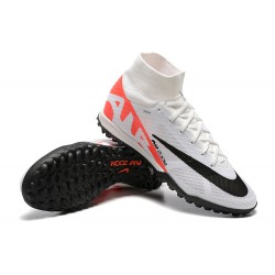 Nike Air Zoom Mercurial Superfly IX Elite TF High White Red Men Football Boots