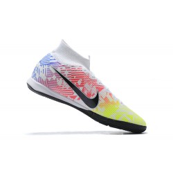 Nike Mercurial Superfly 7 Elite RB MDS IC White BLack Yellow Pink High Men Football Boots