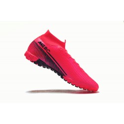 Nike Mercurial Superfly 7 Elite TF Fuchsia Black High Men Football Boots