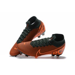 Nike Superfly 7 Elite SE FG Orange Red Black High Men Football Boots