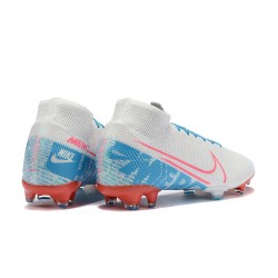 Nike Superfly 7 Elite SE FG White Pink Orange Blue High Men Football Boots