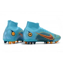 Nike Superfly 8 Academy AG High Blue Women/Men Football Boots