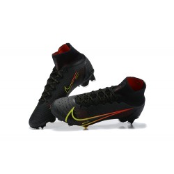 Nike Superfly 8 Elite FG Black Red Yellow Orange High Men Football Boots