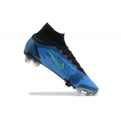 Nike Superfly 8 Elite FG Blue Yellow Black High Men Football Boots