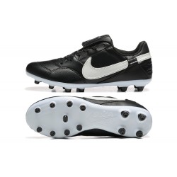 Nike The Premier III FG Black and White Men's Football Boots