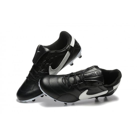 Nike The Premier III FG Black and White Men's Football Boots