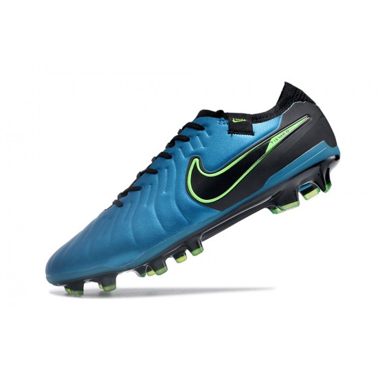 Nike Tiempo Legend 10 Elite FG Blue Black Men's Football Boots