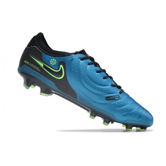 Nike Tiempo Legend 10 Elite FG Blue Black Men's Football Boots