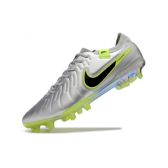 Nike Tiempo Legend 10 Elite FG Silver Men's Football Boots