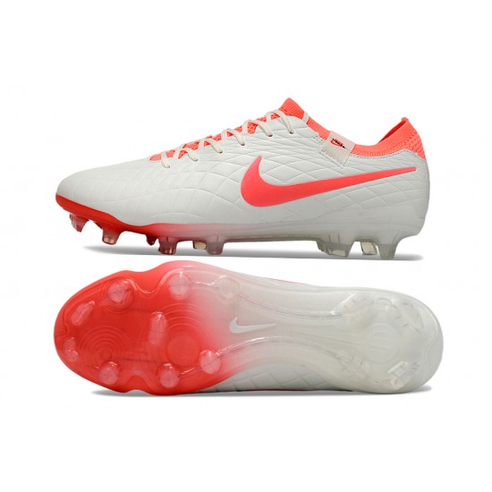 Nike Tiempo Legend 10 Elite FG White Pink Men's Football Boots