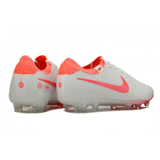 Nike Tiempo Legend 10 Elite FG White Pink Men's Football Boots