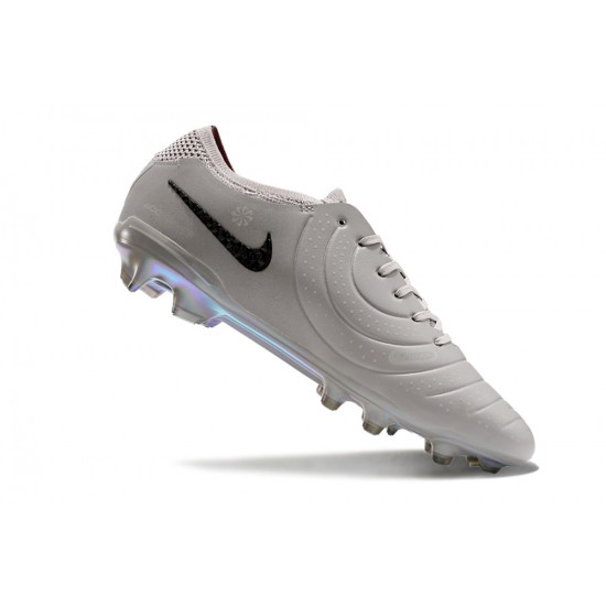 Women/Men Nike Tiempo Legend 10 Elite FG Grey Gold Football Boots