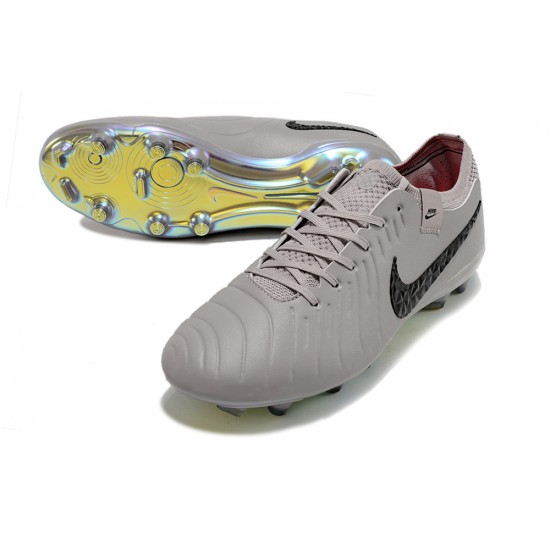 Women/Men Nike Tiempo Legend 10 Elite FG Grey Gold Football Boots