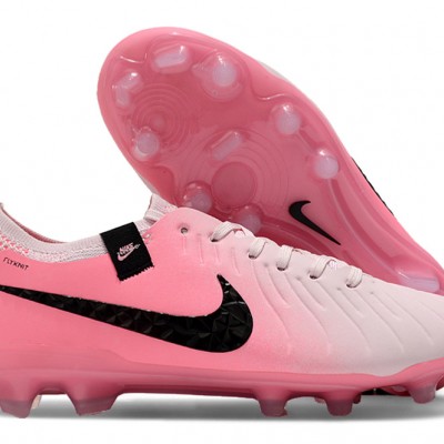 Women/Men Nike Tiempo Legend 10 Elite FG Pink and White Football Boots