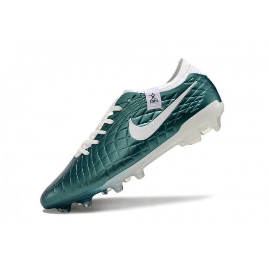 Women/Men Nike Tiempo Legend 10 Elite FG Teal White Football Boots