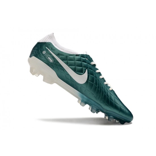 Women/Men Nike Tiempo Legend 10 Elite FG Teal White Football Boots