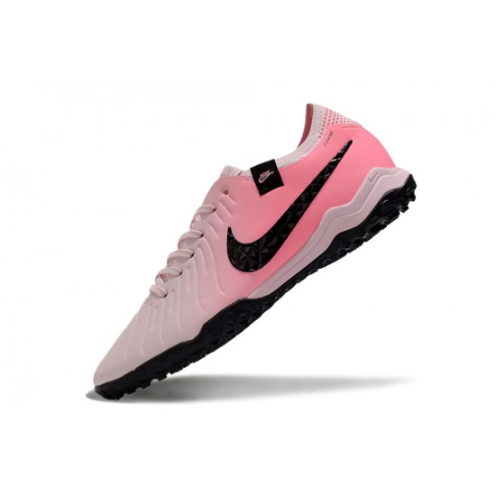 Women/Men Nike Tiempo Legend 10 Elite TF Pink Black Football Boots