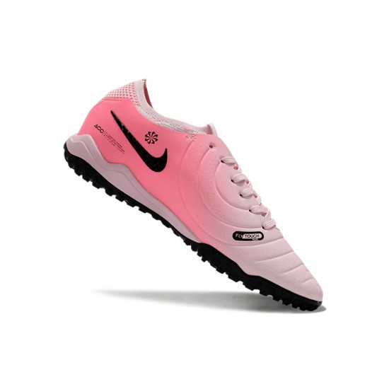 Women/Men Nike Tiempo Legend 10 Elite TF Pink Black Football Boots