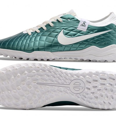 Women/Men Nike Tiempo Legend 10 Elite TF Teal White Football Boots