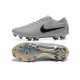 Nike Tiempo Legend 10 Elite FG Low Football Boots Grey Black For Men