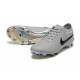 Nike Tiempo Legend 10 Elite FG Low Football Boots Grey Black For Men