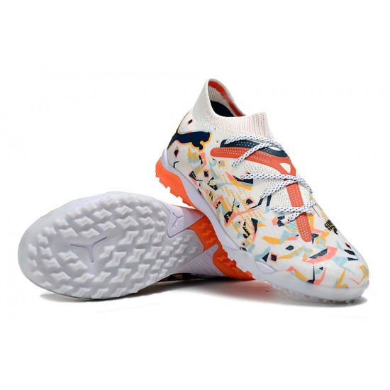 Puma Future 7 Ultimate TF White Orange Football Boots