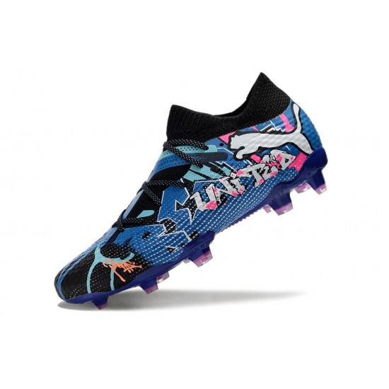 Puma Future FG Men's Pink Blue Football Boots