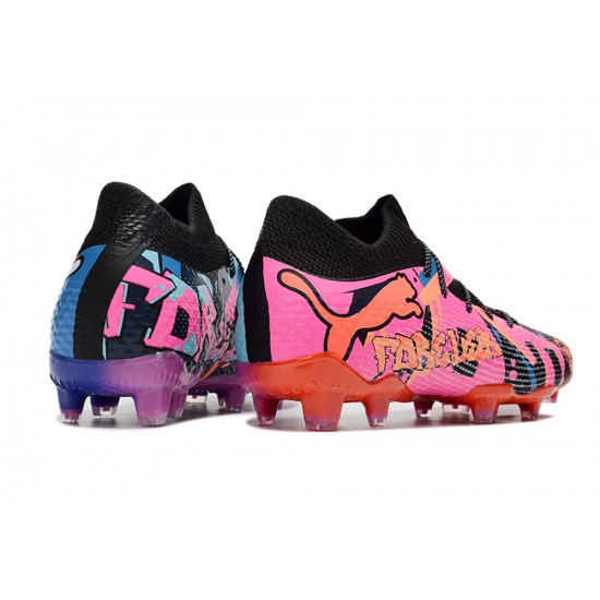 Puma Future FG Men's Pink Blue Football Boots