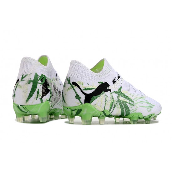 Puma Future FG Men's White Green Football Boots