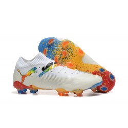 Puma Future FG White Orange Men's Football Boots