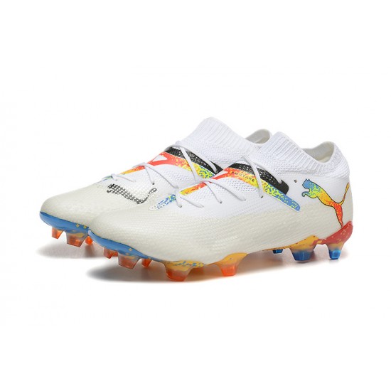 Puma Future FG White Orange Men's Football Boots