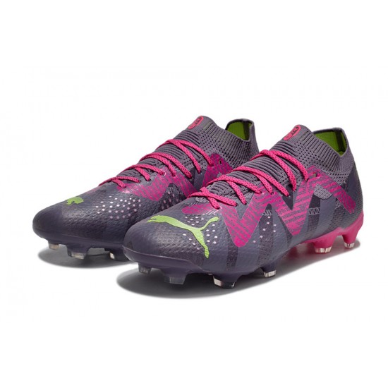 Puma Future Ultimate FG Men's Purple Green Football Boots