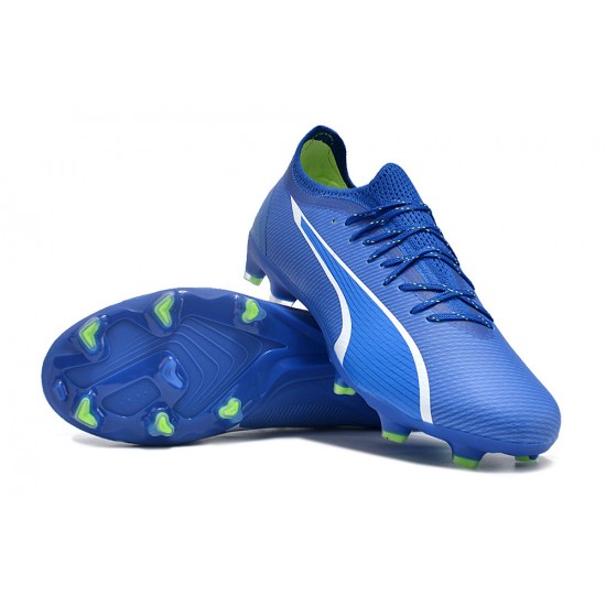 Puma Ultra Ultimate FG Blue White Men's Football Boots