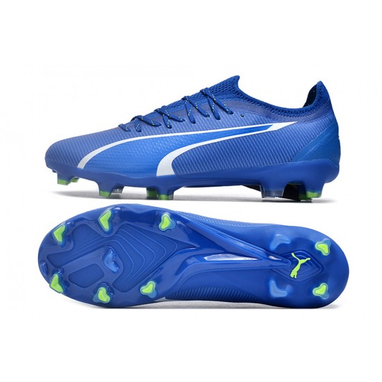 Puma Ultra Ultimate FG Blue White Men's Football Boots