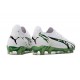 Puma Ultra Ultimate FG Men's White and Green Football Boots