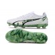 Puma Ultra Ultimate FG Men's White and Green Football Boots