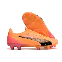 Puma Ultra Ultimate FG Orange Black Men's Football Boots