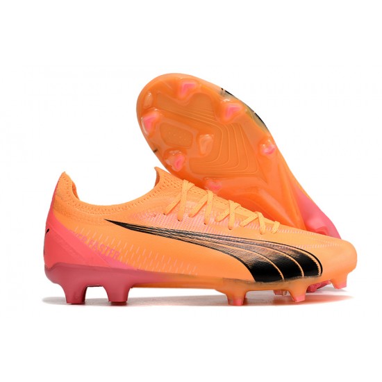 Puma Ultra Ultimate FG Orange Black Men's Football Boots