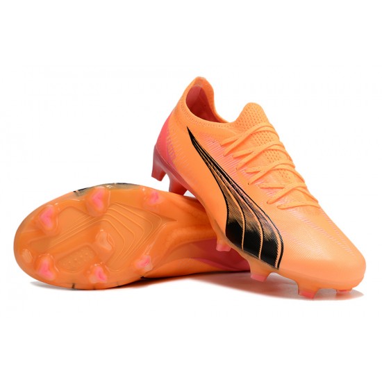 Puma Ultra Ultimate FG Orange Black Men's Football Boots